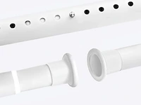 Rehon extra lange gordijnroede wit (110-360 cm) - afbeelding 1 van  4