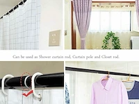 Rehon extra lange gordijnroede wit (110-360 cm) - afbeelding 4 van  4