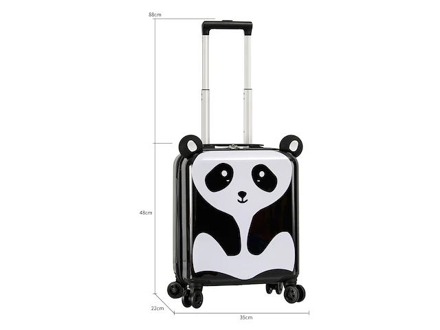 Reiskoffer - handbagage - kids - panda - afbeelding 2 van  8