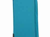 Reiskoffer - handbagage - stof - 2 wielen - h52 x b37 x d19 cm. - turquoise - afbeelding 5 van  6