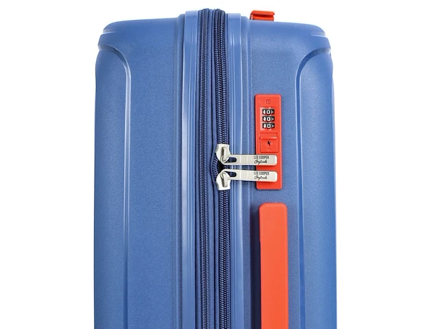 Reiskoffer - lee cooper - 77 x 51 x 30 cm. - dubbele rits - tsa - zwart - afbeelding 2 van  5
