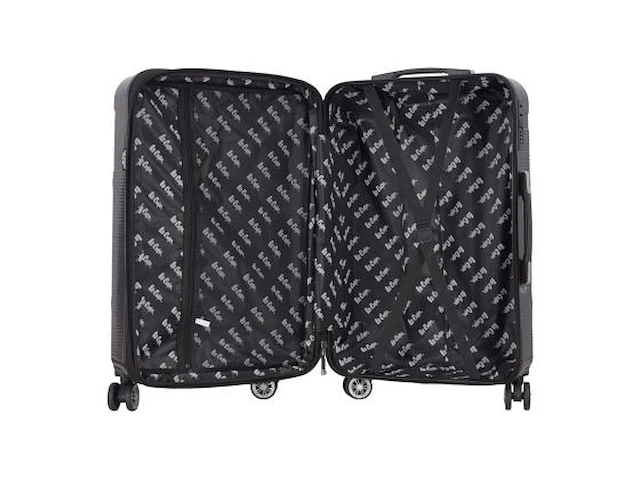 Reiskoffer - lee cooper - handbagage - 55 x 37 x 21 cm. - cijferslot + tsa - 4 x dubbele zwenkwielen - 35l - afbeelding 5 van  6