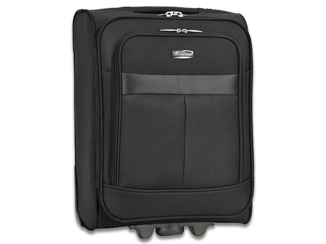 Reiskoffer - madisson - 52 x 37 x 19 cm.- 600d polyester - zwart - afbeelding 1 van  5