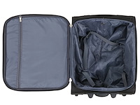 Reiskoffer - madisson - 52 x 37 x 19 cm.- 600d polyester - zwart - afbeelding 2 van  5