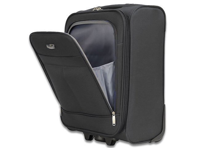 Reiskoffer - madisson - 52 x 37 x 19 cm.- 600d polyester - zwart - afbeelding 3 van  5