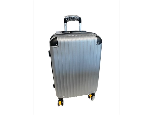 Reiskoffer - ormi - 65 x 40 x 25 cm. - dubbele rits - grijs - afbeelding 3 van  4