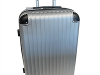 Reiskoffer - ormi - 65 x 40 x 25 cm. - dubbele rits - grijs - afbeelding 3 van  4