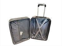 Reiskoffer - ormi - 65 x 40 x 25 cm. - dubbele rits - grijs - afbeelding 4 van  4