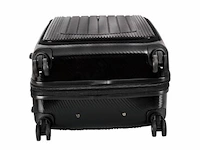 Reiskoffer - snowball - 77 x 52 x 31 cm. - vergrootbaar - polycarbonaat - 4 zwenkwielen - max 125 l - blauw - afbeelding 4 van  5