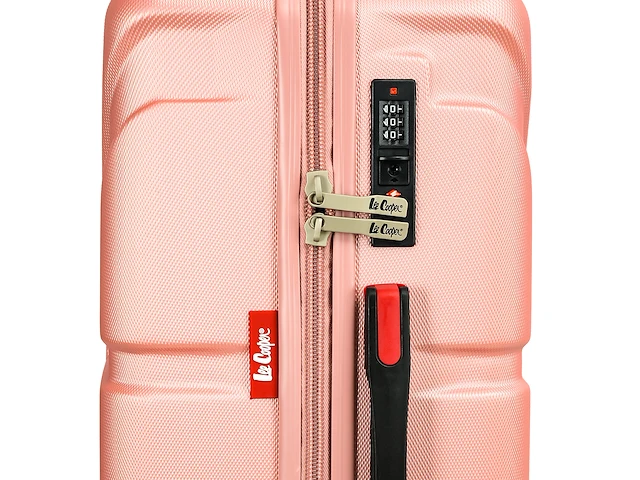 Reiskoffer lee cooper - 4 x dubbele wieltjes + tsa-slot. afm. 76 x 49,5 x 30 cm. - afbeelding 3 van  6
