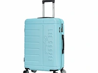 Reiskoffer lee cooper - 67 x 42 x 26 cm. - 4 x dubbele wieltjes + tsa-slot - blauw - abs - afbeelding 2 van  4