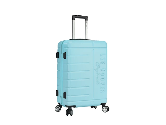 Reiskoffer lee cooper - 67 x 42 x 26 cm. - 4 x dubbele wieltjes + tsa-slot - champagne - abs - afbeelding 1 van  4