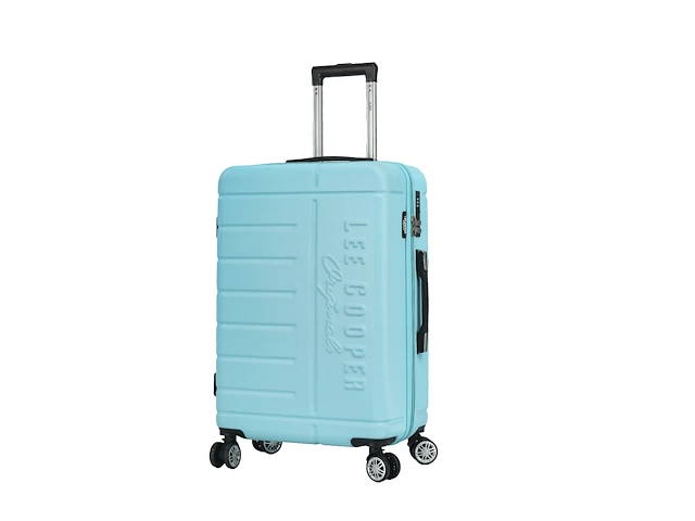 Reiskoffer lee cooper - 67 x 42 x 26 cm. - 4 x dubbele wieltjes + tsa-slot - champagne - abs - afbeelding 2 van  4