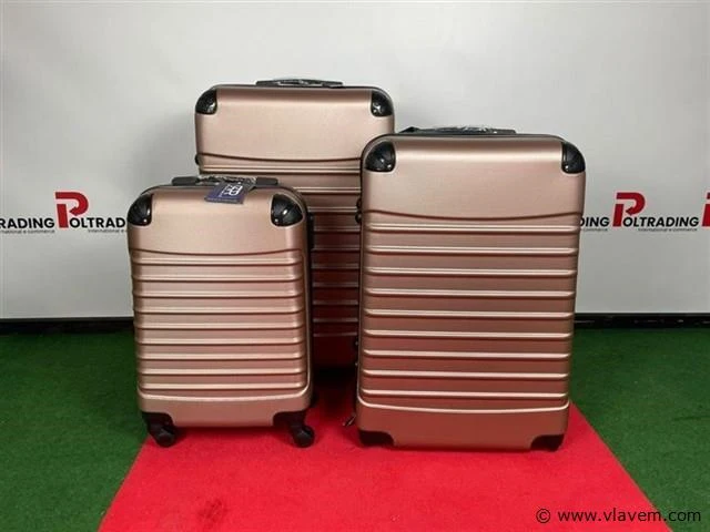 Reiskoffer set 20"- 26"- 28" rosé gold - afbeelding 1 van  1