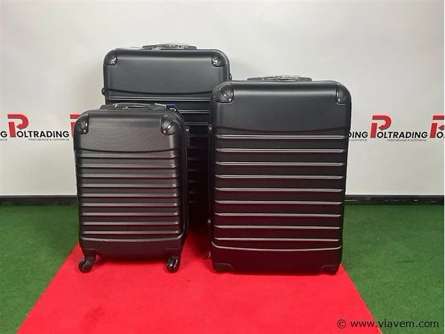 Reiskoffer set 20"- 26"- 28" zwart - afbeelding 1 van  1