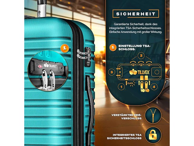 Reiskofferset - 4 stukken. - afbeelding 5 van  7