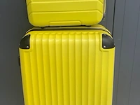 Reisset - reiskoffer + beautycase - ormi - geel - afbeelding 1 van  5