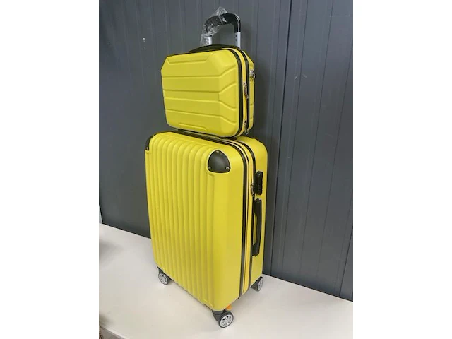 Reisset - reiskoffer + beautycase - ormi - geel - afbeelding 2 van  5
