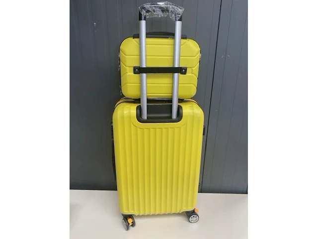 Reisset - reiskoffer + beautycase - ormi - geel - afbeelding 3 van  5