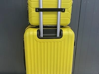 Reisset - reiskoffer + beautycase - ormi - geel - afbeelding 3 van  5