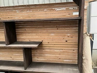 Rek in steigerhout l241xh202xd38 cm - afbeelding 4 van  5