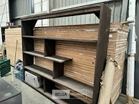 Rek in steigerhout l241xh202xd38 cm - afbeelding 1 van  5