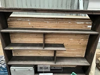 Rek in steigerhout l241xh202xd38 cm - afbeelding 2 van  5