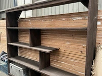 Rek in steigerhout l241xh202xd38 cm - afbeelding 5 van  5