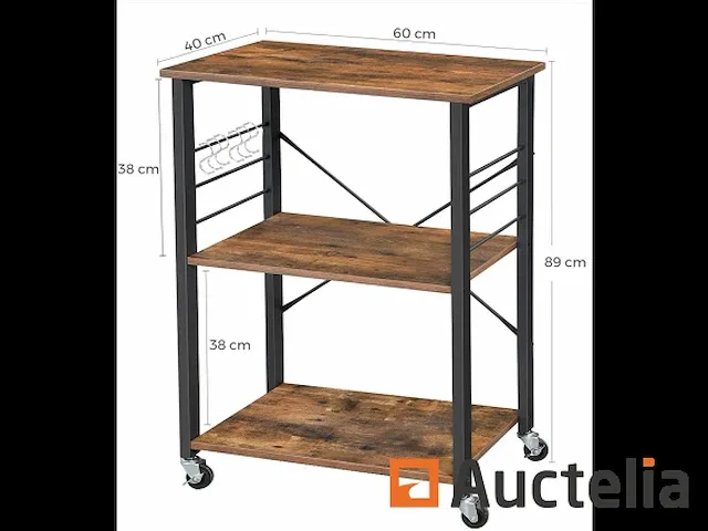 Rek keuken, roltafel, service roltafel - afbeelding 7 van  8
