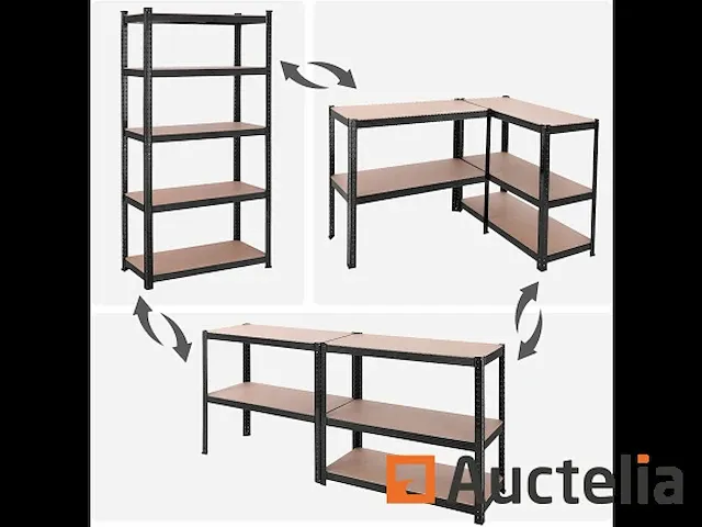 Rek zware metaal belasting, 180 x 90 x 40 cm - afbeelding 6 van  8