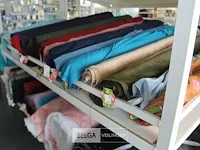 Rekbaar velour stof & soft shell op rol/houder