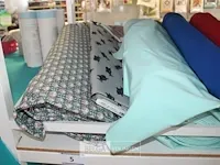 Rekbaar velour stof & soft shell op rol/houder - afbeelding 5 van  5