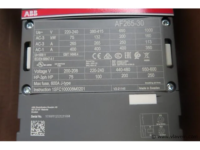 Relais type af265-30, abb - afbeelding 3 van  5