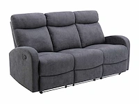 Relax 3-zitsbank - grijze stof - afbeelding 1 van  4