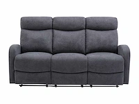 Relax 3-zitsbank - grijze stof - afbeelding 2 van  4