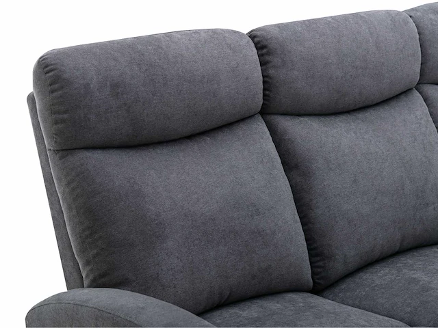 Relax 3-zitsbank - grijze stof - afbeelding 3 van  4