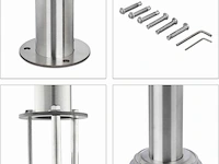 Relaxdays balustrade set rvs - afbeelding 2 van  8