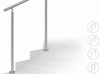 Relaxdays balustrade set rvs - afbeelding 3 van  8