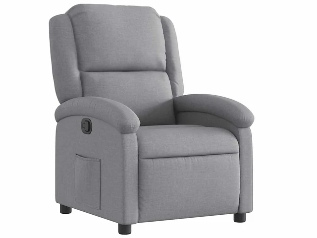 Relaxfauteuil - lichtgrijze stof - afbeelding 3 van  9