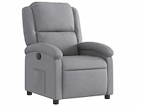 Relaxfauteuil - lichtgrijze stof - afbeelding 3 van  9