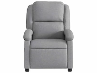 Relaxfauteuil - lichtgrijze stof - afbeelding 4 van  9