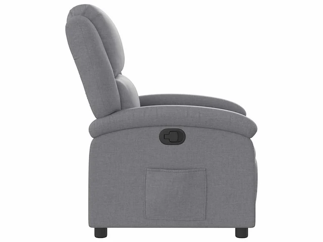 Relaxfauteuil - lichtgrijze stof - afbeelding 5 van  9