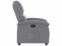 Relaxfauteuil - lichtgrijze stof - afbeelding 5 van  9