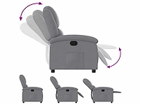 Relaxfauteuil - lichtgrijze stof - afbeelding 7 van  9