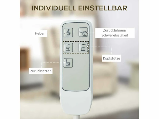 Relaxfauteuil met tilhulp, verstelbare hoofdsteun, neerklapbare rugleuning, grijs gestoffeerde armleuningen - afbeelding 4 van  7