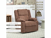 Relaxfauteuil met tilhulp, verstelbare hoofdsteun, neerklapbare rugleuning, grijs gestoffeerde armleuningen - afbeelding 7 van  7
