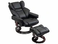 Relaxfauteuil met voetensteun, relaxfauteuil, draaibaar, tot 160 kg - afbeelding 3 van  12