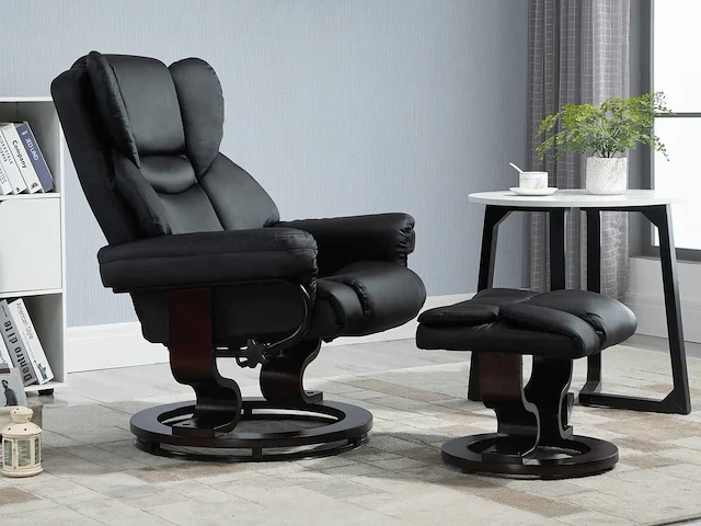 Relaxfauteuil met voetensteun, relaxfauteuil, draaibaar, tot 160 kg - afbeelding 1 van  12