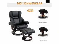 Relaxfauteuil met voetensteun, relaxfauteuil, draaibaar, tot 160 kg - afbeelding 10 van  12