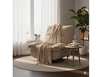 Relaxstoel met wiegend schommelen, 360° draaibaar - afbeelding 2 van  9